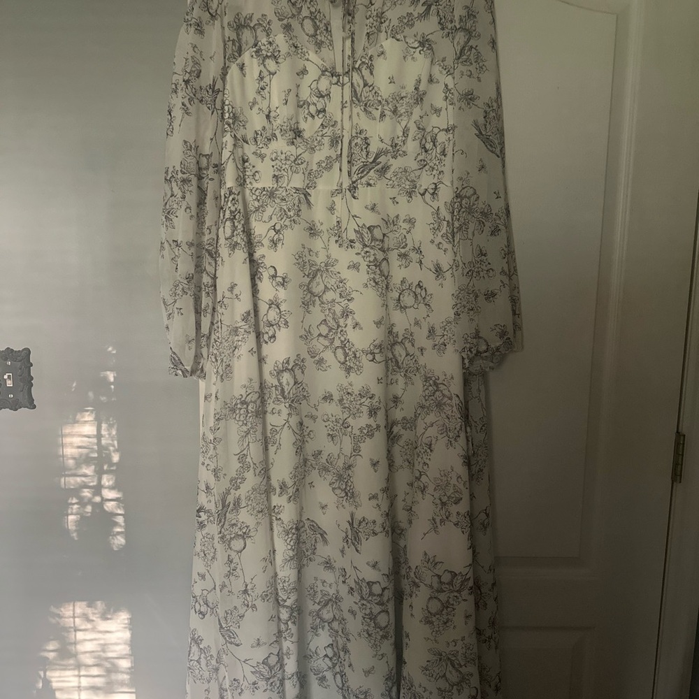 Floral Long Sleeve Maxi Dress